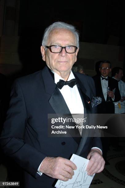 Fashion designer Pierre Cardin attends the Princess Grace Foundation Awards at Cipriani.