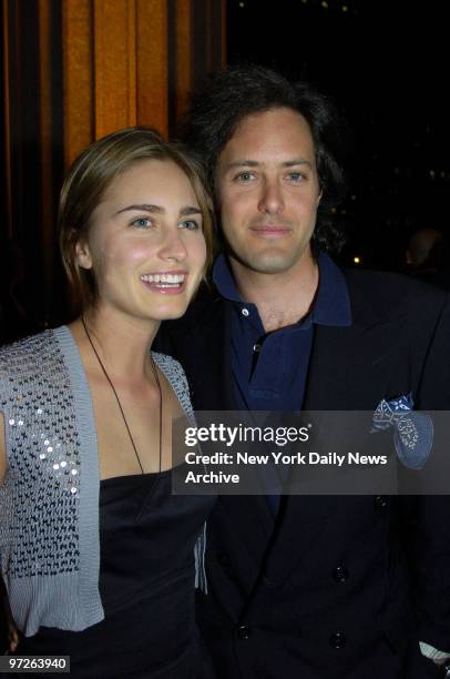 Lauren Bush and David Lauren attend a Vanity Fair party celebrating the fourth annual Tribeca Film Festival at the State Supreme Courthouse.