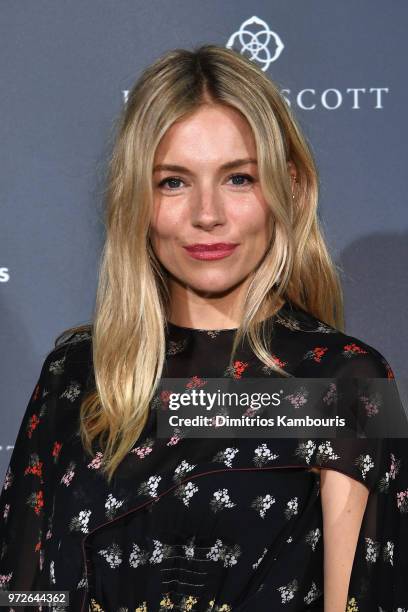 Attends the International Medical Corps summer cocktail event hosted by Sienna Miller and Milk Studios at Milk Studios on June 12, 2018 in New York...