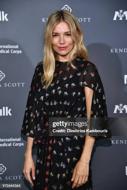 Attends the International Medical Corps summer cocktail event hosted by Sienna Miller and Milk Studios at Milk Studios on June 12, 2018 in New York...