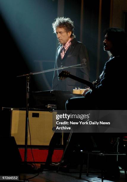 Bob Dylan performs "A Change Is Gonna Come" at Apollo at 70: A Hot Night In Harlem, the Apollo Theater Foundation's 70th anniversary benefit...