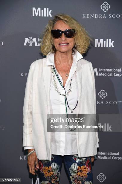 Ann Dexter-Jones attends the International Medical Corps summer cocktail event hosted by Sienna Miller and Milk Studios at Milk Studios on June 12,...