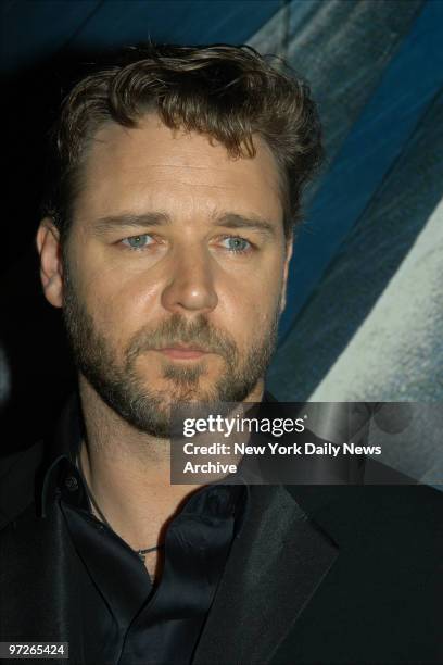 Russell Crowe attends a screening of the movie "Master and Commander: The Far Side of the World" at the Beekman Theatre.