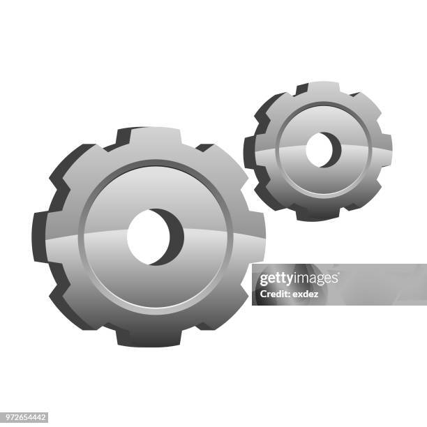 mechanical wheel icon - mechanical engineering stock illustrations