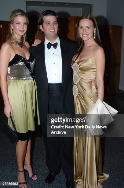 Co-Chair Ivanka Trump gets together with her brother, Donald Jr., and his fiancee, Vanessa Haydon, at the Rose Center for Earth and Space as the...