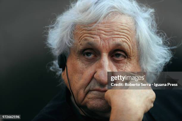 Israelian author Abraham Yehoshua attends a public debate for RepIdee Festival at Piazza Santo Stefano on June 9, 2018 in Bologna, Italy.