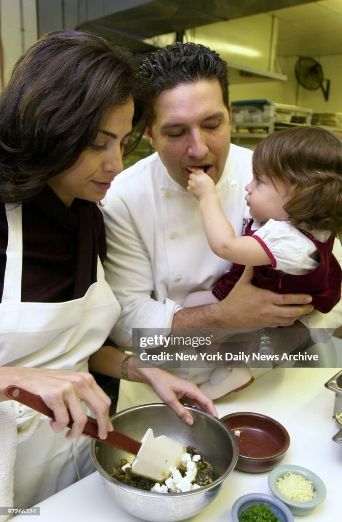 Molyvos executive chef Jim Botsacos and his wife, Maria, pre