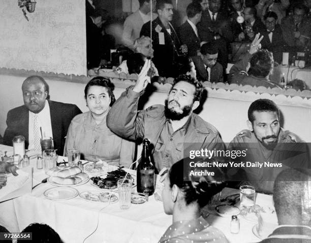 Fidel Castro at Hotel Teresa in New York.