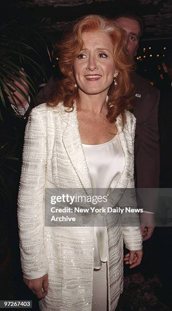 Bonnie Raitt is on hand for post-Grammy Awards party hosted by EMI records at Tavern on the Green.