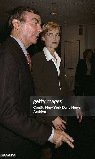 Sam Donaldson and Willow Bay attending "An Evening with Ted Koppel" hosted by Museum of Television and Radio.