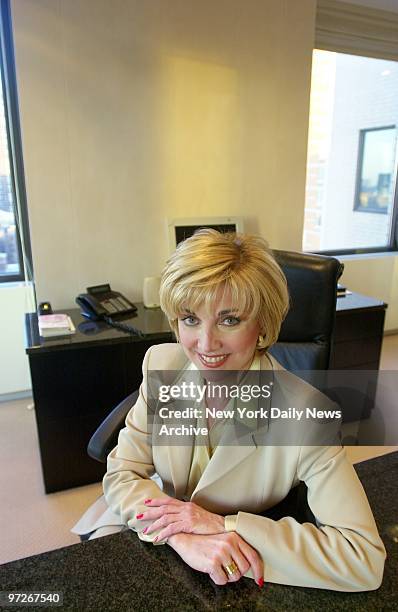 Lifetime cable Chairwoman Carole Black in her office on W. 49th St. She was due to get a Muse award from New York Women in Film & Television.