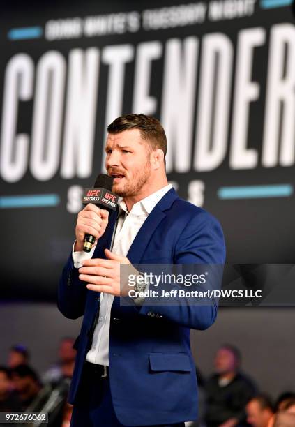Former UFC middleweight champion joins the broadcast team for season two of Dana White's Tuesday Night Contender Series at the TUF Gym on June 12,...