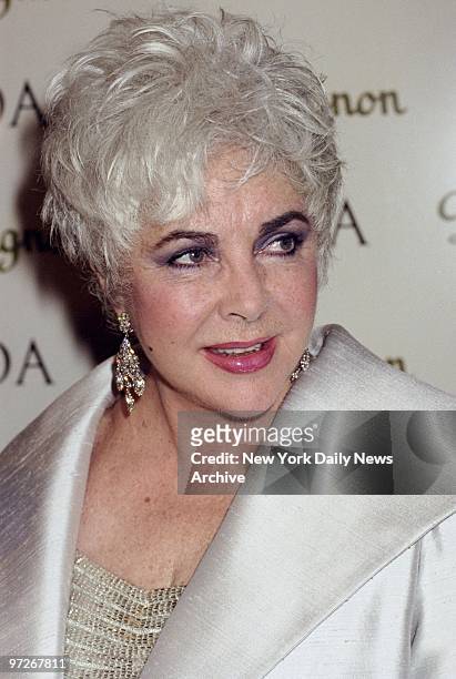 Film legend Elizabeth Taylor arrives for the Council of Fashion Designers of America Awards presentations at Cipriani, 55 Wall St.Taylor received a...