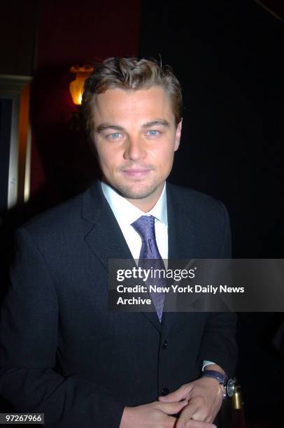 Leonardo DiCaprio is at the Ziegfeld Theatre for the New York premiere of the movie "The Departed." He stars in the film.
