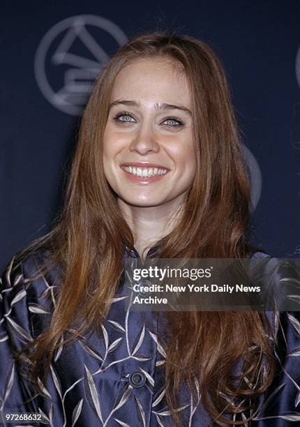 Fiona Apple at the 40th annual Grammy Awards ceremonies at Radio City Music Hall.