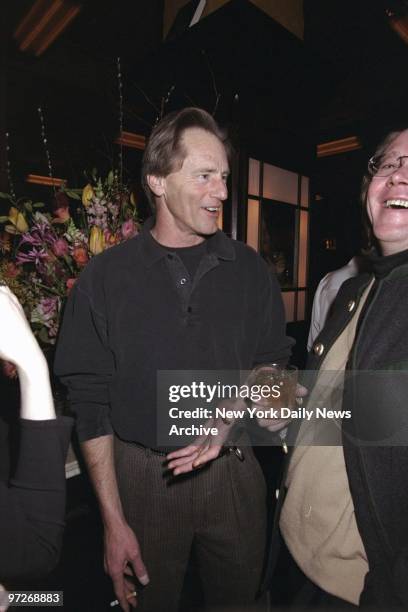 Sam Shepard attending reception at Balthazar.