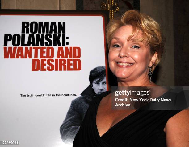 Samantha Geimer at the after party held at the Plaza Hotel Grand Ballroom for the " Roman Polanski:Wanted And Desired " HBO Documentary New York...