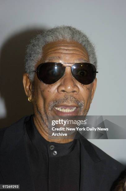 Morgan Freeman is on hand for the premiere of "An Unfinished Life" at the Directors Guild of America Theatre on W. 57th St. He stars in the film.