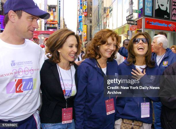 Lilly Tartikoff is joined by celebrity hosts Christopher Meloni, Susan Sarandon and Jamie-Lynn DiScala at the Entertainment Industry Foundation's 9th...