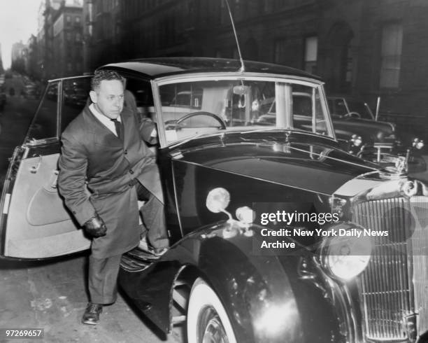 Limousine belonging to Mrs. Ann Woodward.