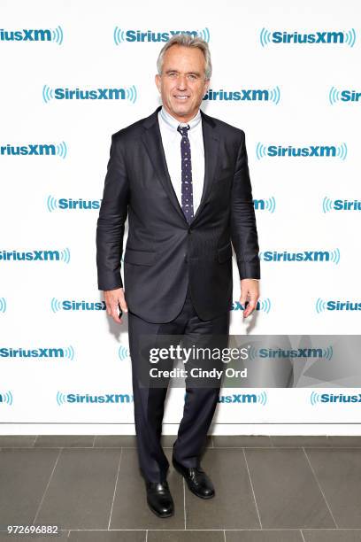 Robert F. Kennedy Jr. Visits the SiriusXM Studios on June 12, 2018 in New York City.