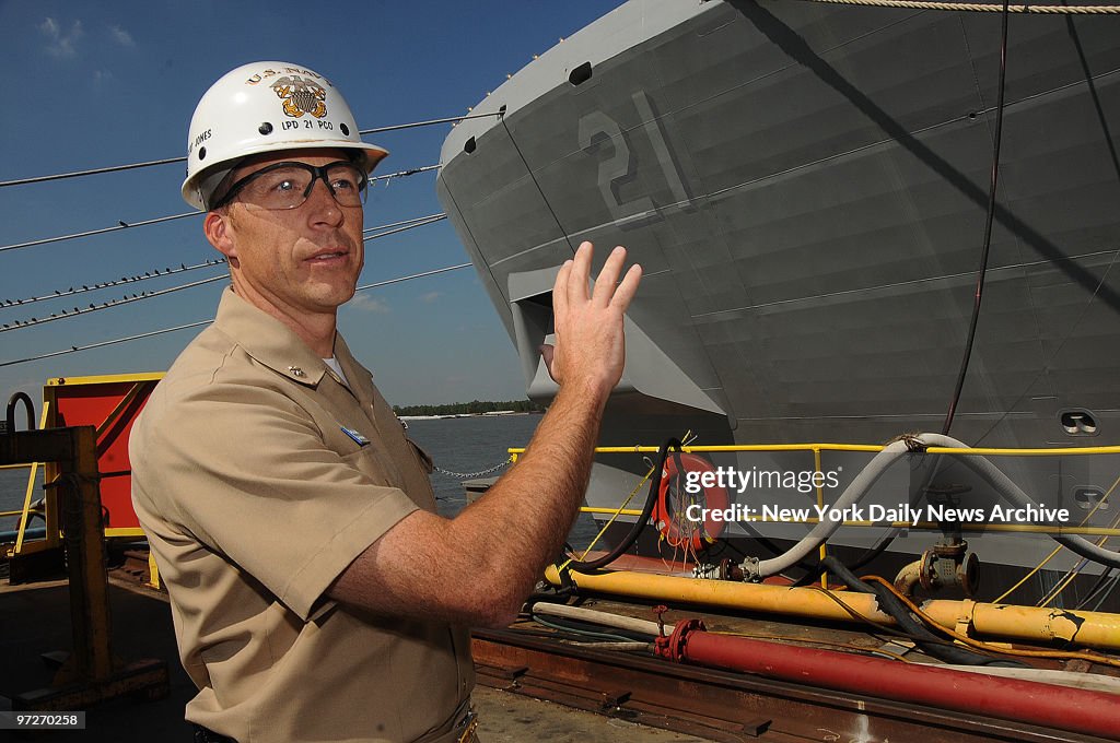 Commander Jones of the US Navy ship the USS New York (LPD 21