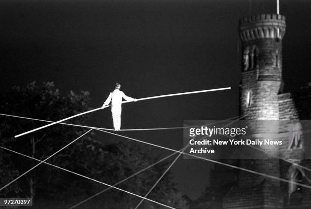 It's getting to be pretty obvious that Frenchman Philippe Petit really enjoys the high life of New York City. The 25-year-old high wire daredevil...