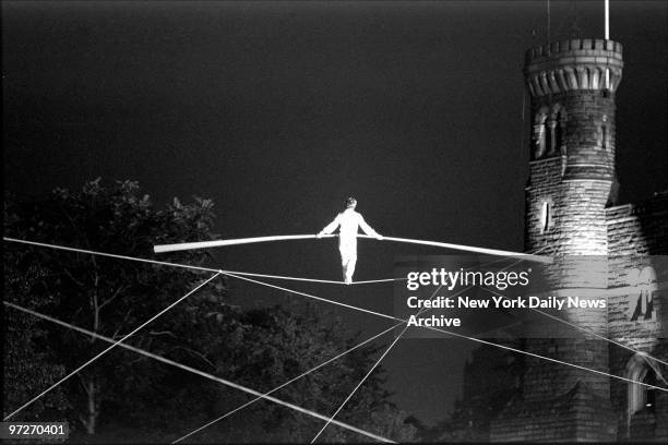 It's getting to be pretty obvious that Frenchman Philippe Petit really enjoys the high life of New York City. The 25-year-old high wire daredevil...