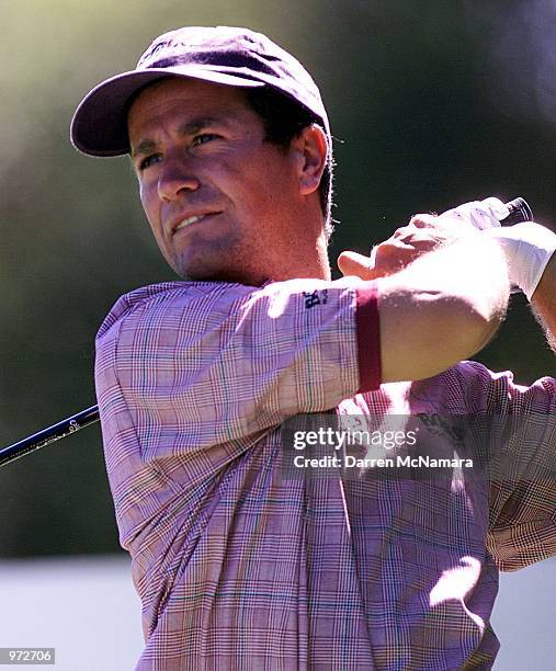 Steve Webster of England in action during the second round of the South Australian Ford Open Championships being held at Kooyonga Golf Club,...