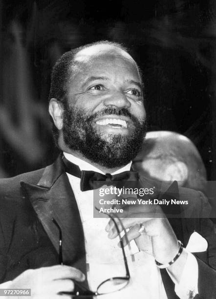 Motown's Berry Gordy attending Rock 'n' Roll Hall of Fame induction at the Waldorf-Astoria.