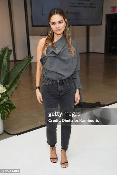 Maria Hatzistefanis attends the International Medical Corps summer cocktail event hosted by Sienna Miller and Milk Studios at Milk Studios on June...