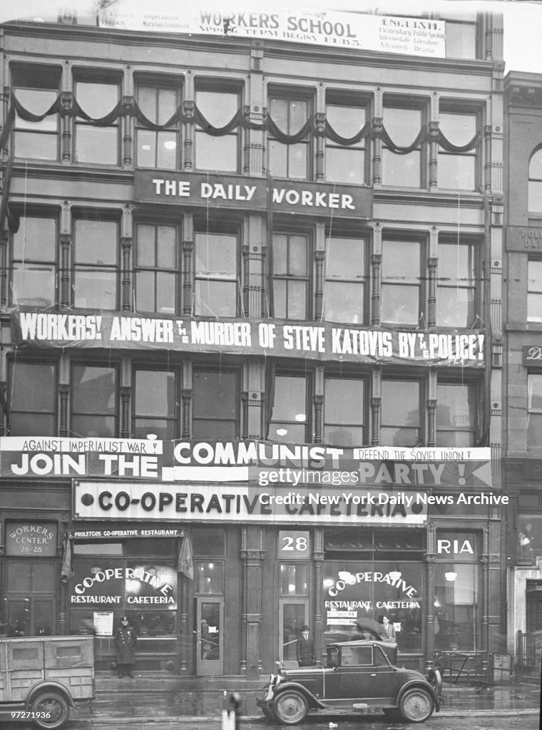 Communist party headquarters and the Daily Worker newspaper 
