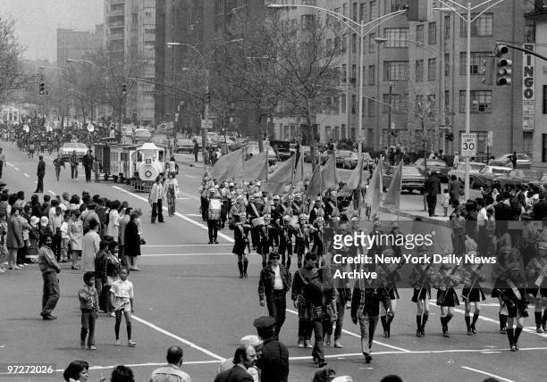 The Bronx on the Grand Concourse as 50,000 turn out to honor the Bronx. Three-hour parade of 10,000 proud marchers started at 178th St. And ended at...