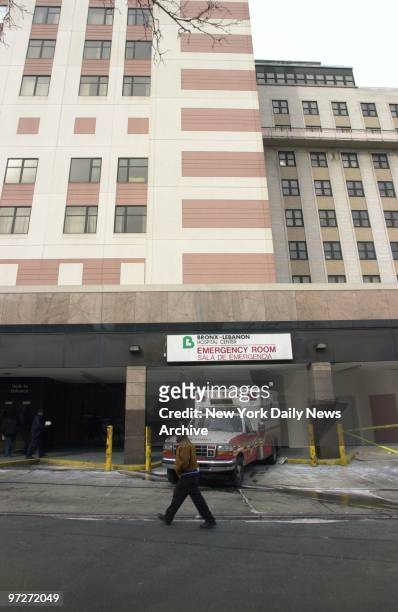 The Bronx-Lebanon Hospital Center at E. 173rd St. And the Grand Concourse, where a nurse was robbed and beaten by an intruder in the emergency room...