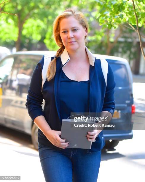 Amy Schumer seen out and about in Manhattan on June 11, 2018 in New York City.