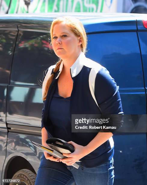 Amy Schumer seen out and about in Manhattan on June 11, 2018 in New York City.