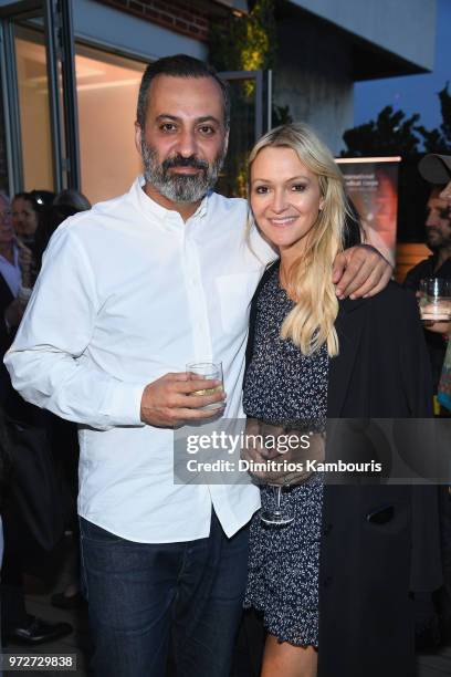 Mazdack Rassi and Zanna Roberts Rassi attend the International Medical Corps summer cocktail event hosted by Sienna Miller and Milk Studios at Milk...