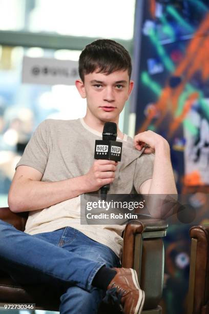 Lewis MacDougall attends the Build Series at Build Studio on June 12, 2018 in New York City.