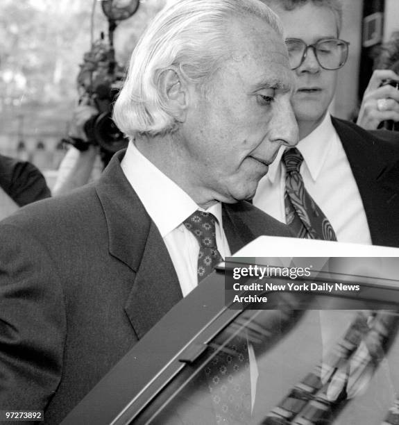Ivan Boesky leaves State Supreme court at 80 Centre Street.