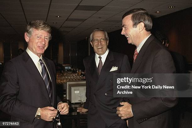 Museum of Television and Radio director Robert Batscha is joined by TV newscasters Ted Koppel and Sam Donaldson. The museum was hosting an evening...