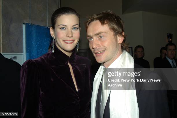 Liv Tyler and Royston Langdon attend the 2004 New York Film Critics Circle 69th Annual Awards Dinner at Noche.