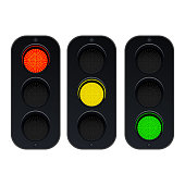 Traffic lights vector design illustration
