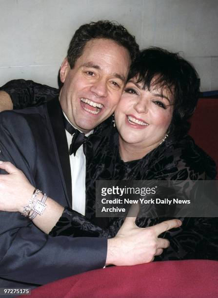 Liza Minnelli has a big hug for entertainment lawyer Mark Sendroff at the "Night of 1000 Star Clients" party in honor of Sendroff's 50th birthday at...
