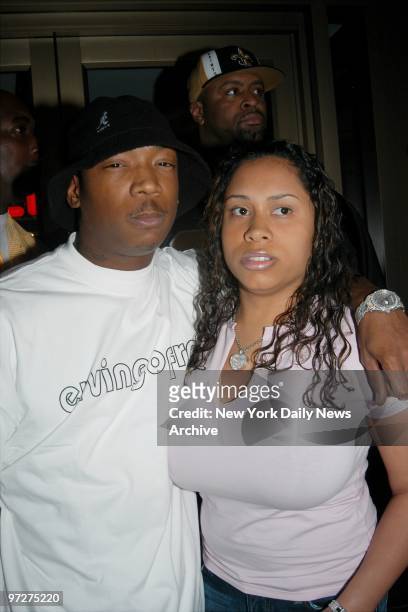 Ja Rule and wife Aisha arrive at the Loews Cineplex E-Walk theater for the New York premiere screening of the movie "Bad Boys II." The screening and...
