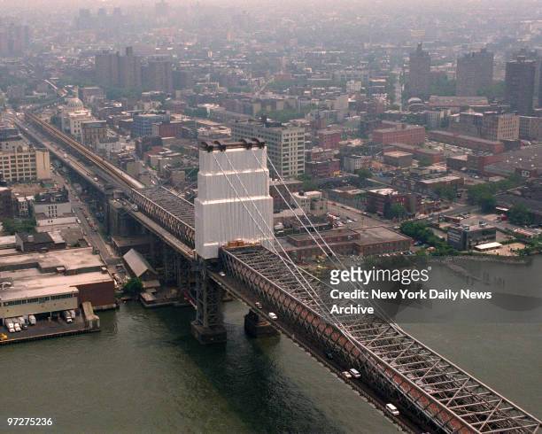 Construction that will last for two years, began today on the , Williamsburg Bridge construction starts today and will last for two years.