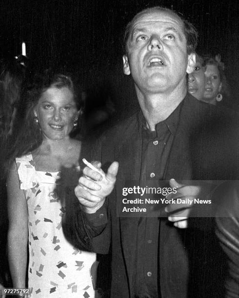 Jack Nicholson at Xenon nightclub.