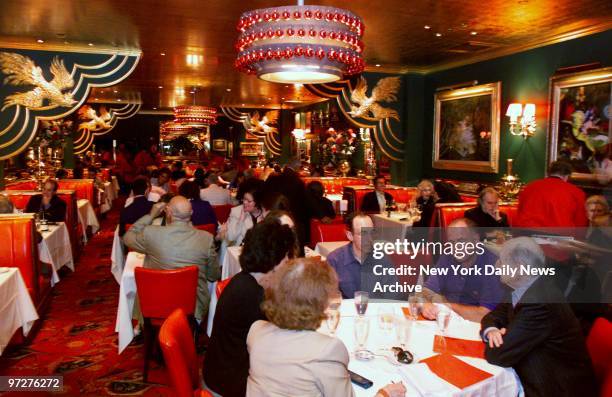 The first floor dining room of the fabled Russian Tea Room is filled with diners on the restaurant's final day. The restaurant's owners and partners...