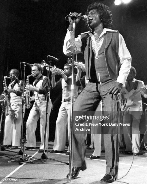 The Godfather of Soul James Brown performs