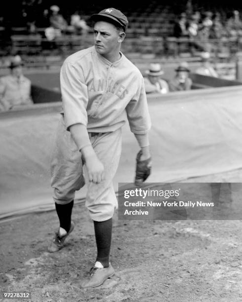 New York Yankee pitcher Waite Hoyt