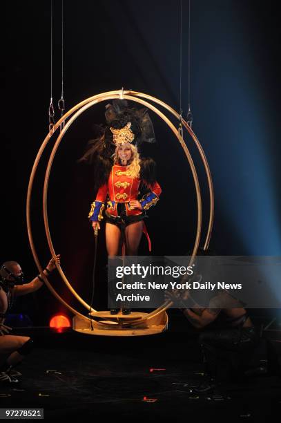 Britney Spears kicks off her Circus Tour at the New Orleans Arena.